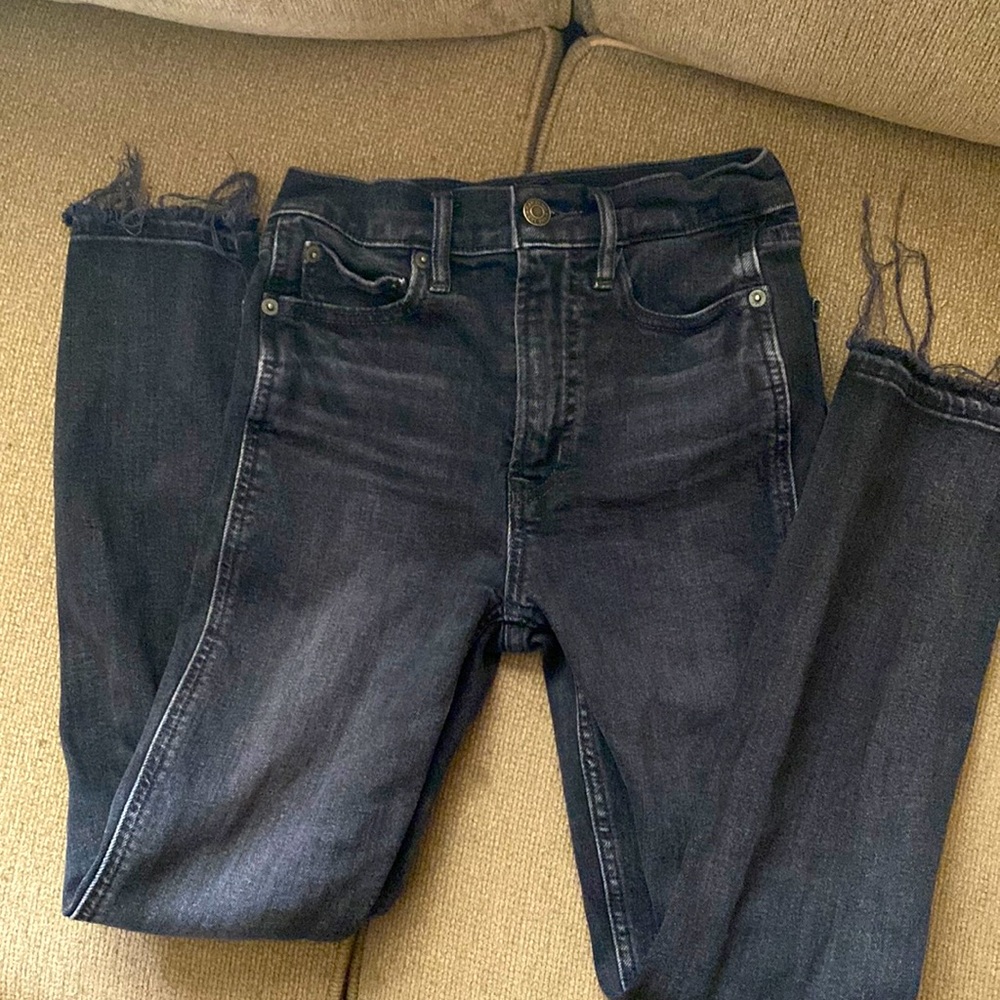 Gap jeans. High rise cigarette ankle